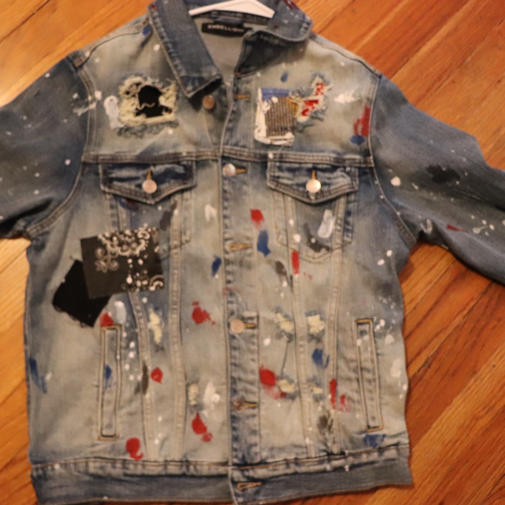 Mens Size M embellish x reconstruct Jean jacket 1 of 1 ( Never worn)